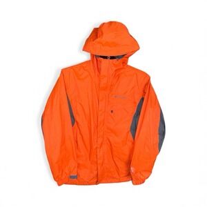 Columbia Omnitech Waterproof Jacket Mens Medium Orange RN#69724